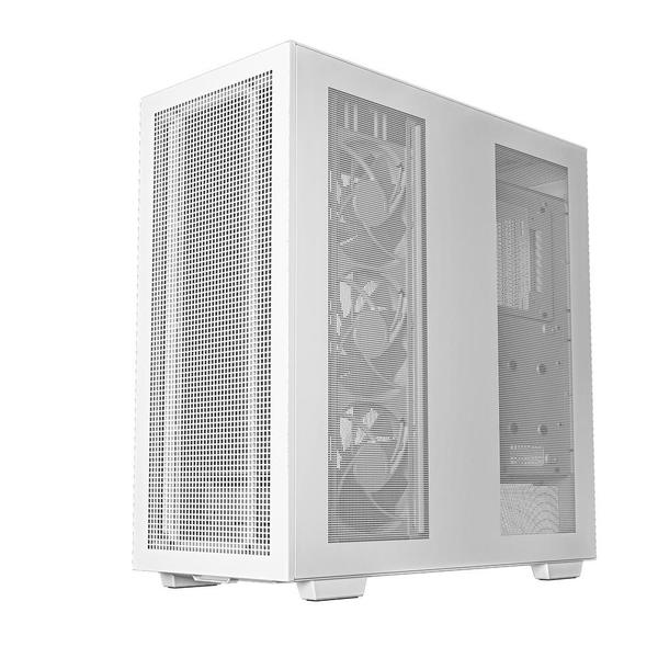 Imagem de Gabinete Gamer DeepCool Morpheus WH, Mid Tower, Vidro Temperado, Sem Fonte, Com 3 Fans, ARGB, Display Digital, Branco