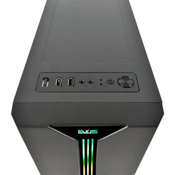 Imagem de Gabinete Gamer Evus EvG13 Atx Led Rgb E Lateral Em Acrilico