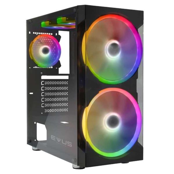 Imagem de Gabinete Gamer Evus G-20 Superflow Vidro Temperado 5 Fans