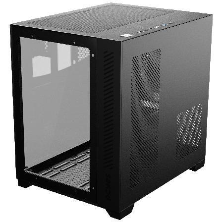 Imagem de Gabinete Gamer Forcefield Black Vulcan - Frontal E Lateral Em Vidro - Pcyes - Gffbvp