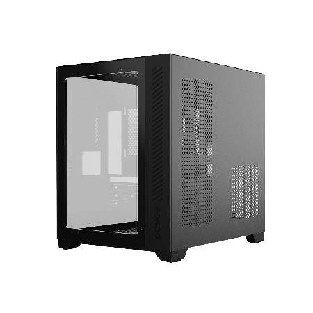 Imagem de Gabinete Gamer Forcefield Black Vulcan - Frontal E Lateral Em Vidro - Pcyes Gffbvp