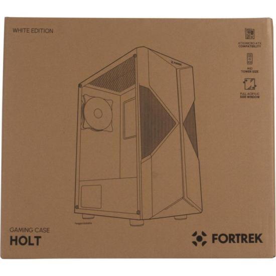 Imagem de Gabinete Gamer Fortrek Holt Mid Tower RGB Branco