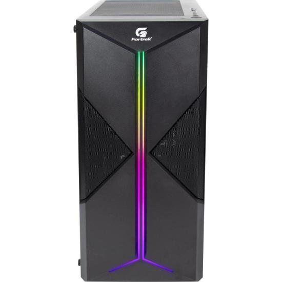 Imagem de Gabinete Gamer Fortrek Holt Mid Tower RGB Preto F002