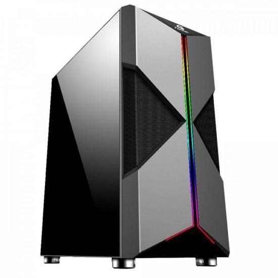 Imagem de Gabinete Gamer Fortrek Rgb Mid Tower Holt Preto