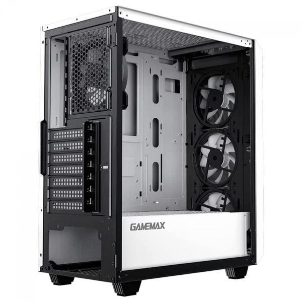 Imagem de Gabinete Gamer Gamemax Revolt, Mid Tower - Branco