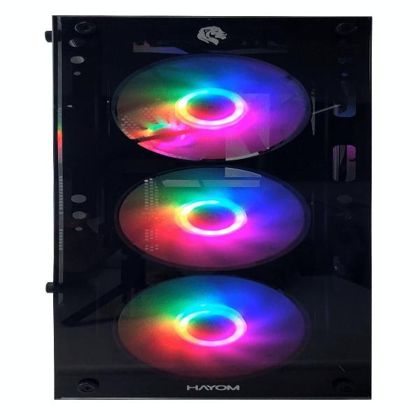 Imagem de Gabinete Gamer Gb1749 Hayom Com 4 Fans Mid Tower