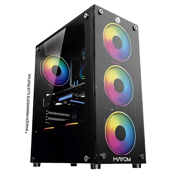 Imagem de Gabinete Gamer GB1749 Hayom com 4 Fans Mid Tower