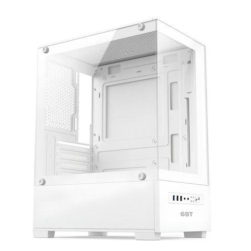 Imagem de Gabinete Gamer Gbt X500mw, Frente E Lateral Em Vidro Temperado, Com 3 Fans Rainbow, Branco