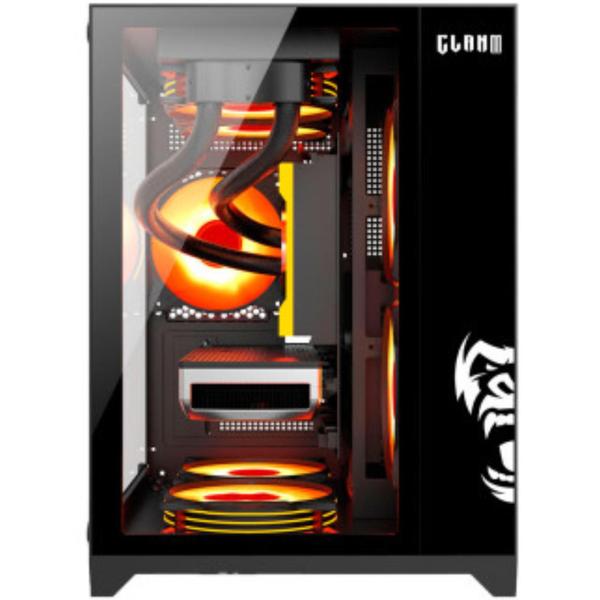 Imagem de Gabinete Gamer Grodd Clanm Com Vidro Temperado Suporta Cooler de CPU  160mm 7 Ventoinhas Placa-Mãe ATX, Mini-ITX, mATX