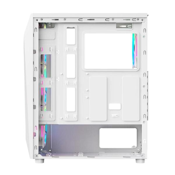 Imagem de Gabinete Gamer Hayom 3 Fans S/Fonte MidTower ATX Branco - GB1730