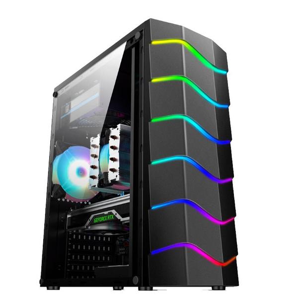 Imagem de Gabinete Gamer Hayom Gb1711 Rgb Frontal Lateral Em AcrÍLico