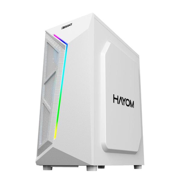 Imagem de Gabinete Gamer Hayom GB1733, Mid Tower, ATX, 4 Coolers Fan, Branco - GB.17.10.33