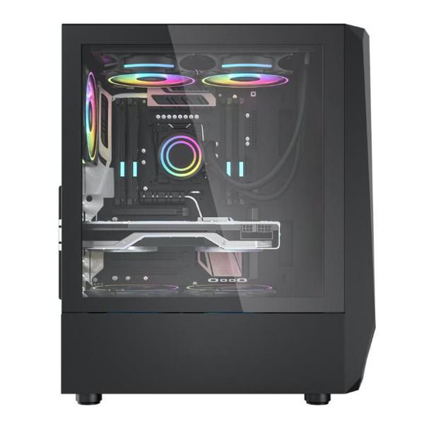 Imagem de Gabinete Gamer Hayom Lateral Em Vidro + Rgb S/ Fans Gb1725