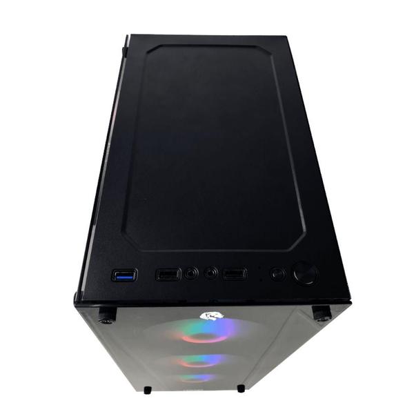 Imagem de Gabinete Gamer Hayom USB 3.0 Lateral de Vidro Temperado 4 Fans RGB GB1749