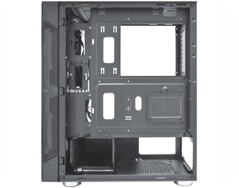 Imagem de Gabinete Gamer K-Mex Anjo de Combate CG-04A1, 2 Fans, Preto