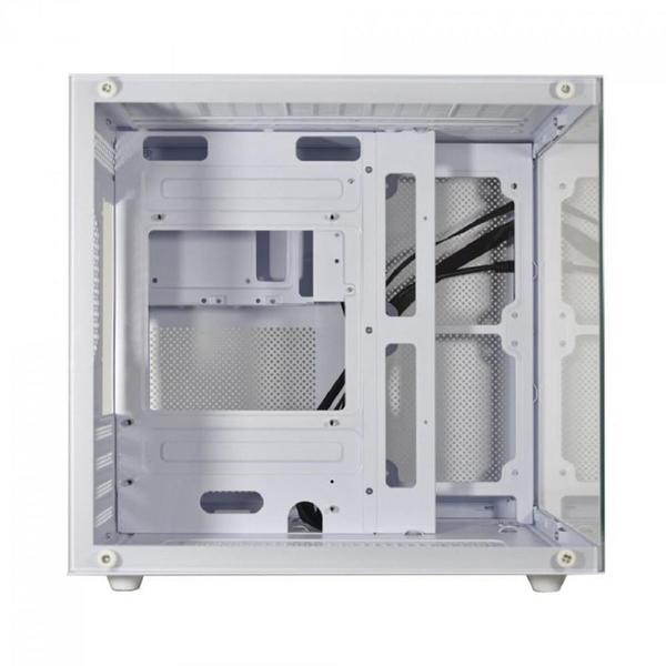 Gabinete Gamer K-MEX Aquario Micro, Mini Tower, Vidro Temperado, M-ATX, White, Sem Fonte, Sem Fan Imagem de Gabinete Gamer K-MEX Aquario Micro, Mini Tower, Vidro Temperado, M-ATX, White, Sem Fonte, Sem Fan