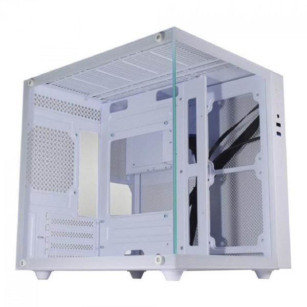 Gabinete Gamer K-MEX Aquario Micro, Mini Tower, Vidro Temperado, M-ATX, White, Sem Fonte, Sem Fan Imagem de Gabinete Gamer K-MEX Aquario Micro, Mini Tower, Vidro Temperado, M-ATX, White, Sem Fonte, Sem Fan
