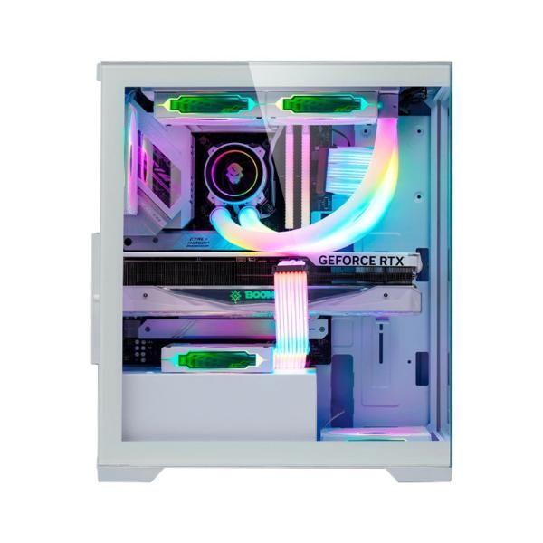 Imagem de Gabinete gamer k-mex aquario poseidon atx white w1g4