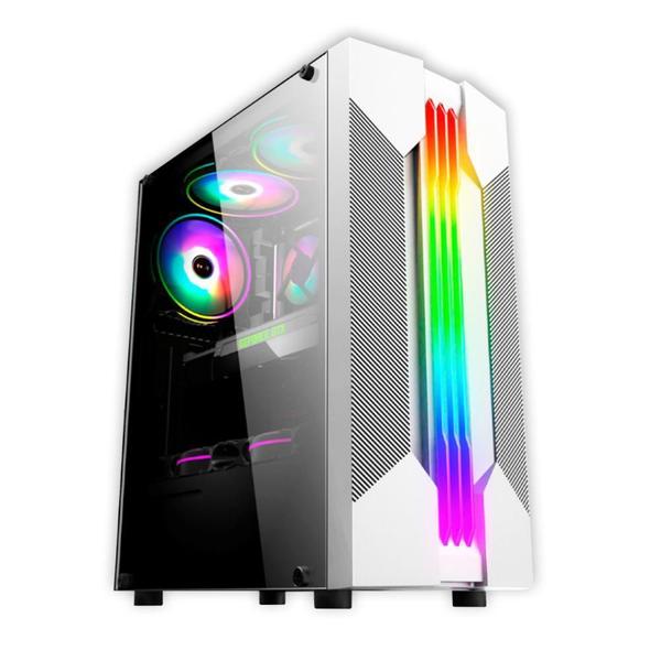 Gabinete Gamer K-Mex Bifrost 6 Cg-W1A9 - Rgb - Atx - Branco Imagem de Gabinete Gamer K-Mex Bifrost 6 Cg-W1A9 - Rgb - Atx - Branco