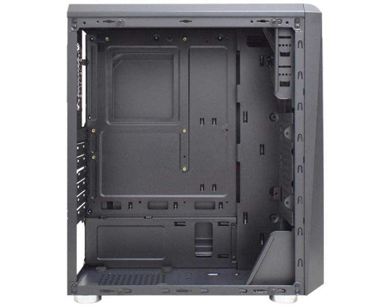 Imagem de Gabinete Gamer K-Mex CG-05QI Black Hawk RGB S/Fan - Preto