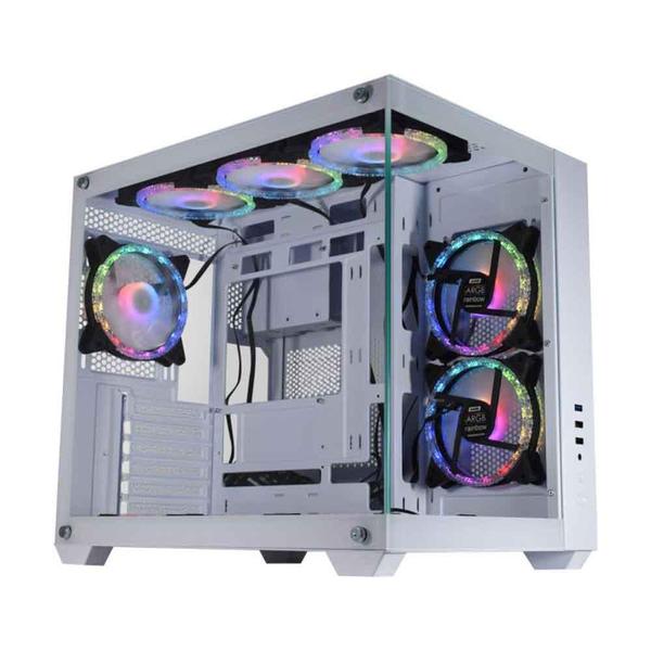 Gabinete Gamer K-Mex Hammerhead Shark White ATX, Full Tower, Sem Fonte, Sem Cooler - CG-WYH6 Imagem de Gabinete Gamer K-Mex Hammerhead Shark White ATX, Full Tower, Sem Fonte, Sem Cooler - CG-WYH6