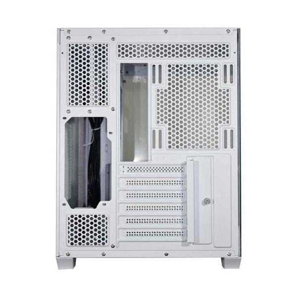 Gabinete Gamer K-Mex Hammerhead Shark White ATX, Full Tower, Sem Fonte, Sem Cooler - CG-WYH6 Imagem de Gabinete Gamer K-Mex Hammerhead Shark White ATX, Full Tower, Sem Fonte, Sem Cooler - CG-WYH6