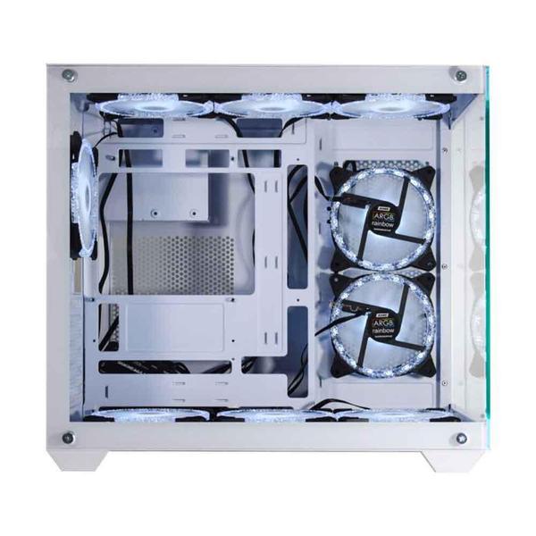 Gabinete Gamer K-Mex Hammerhead Shark White ATX, Full Tower, Sem Fonte, Sem Cooler - CG-WYH6 Imagem de Gabinete Gamer K-Mex Hammerhead Shark White ATX, Full Tower, Sem Fonte, Sem Cooler - CG-WYH6