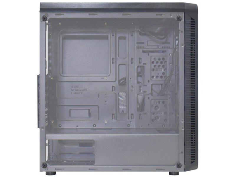 Gabinete Gamer K-Mex Infinity Streamer III CG-A2G8 - RGB ATX 3 FANs Preto Imagem de Gabinete Gamer K-Mex Infinity Streamer III CG-A2G8 - RGB ATX 3 FANs Preto