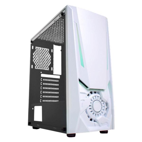 Imagem de Gabinete Gamer K-Mex, Jaeger W1Tj, Rgb, Atx, Branco