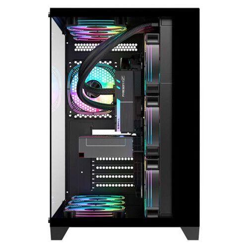 Imagem de Gabinete Gamer K-Mex Shark Preto Vidro Temperado Sem Fan Mid Tower ATX - CG-02J1