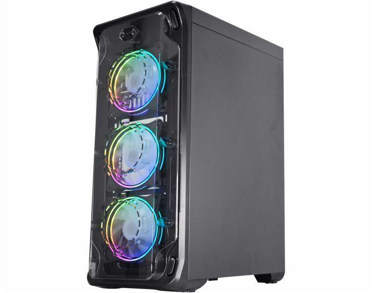 Imagem de Gabinete Gamer K-Mex Troper Ritimicos CG-A1B1 Sem Fonte Preto