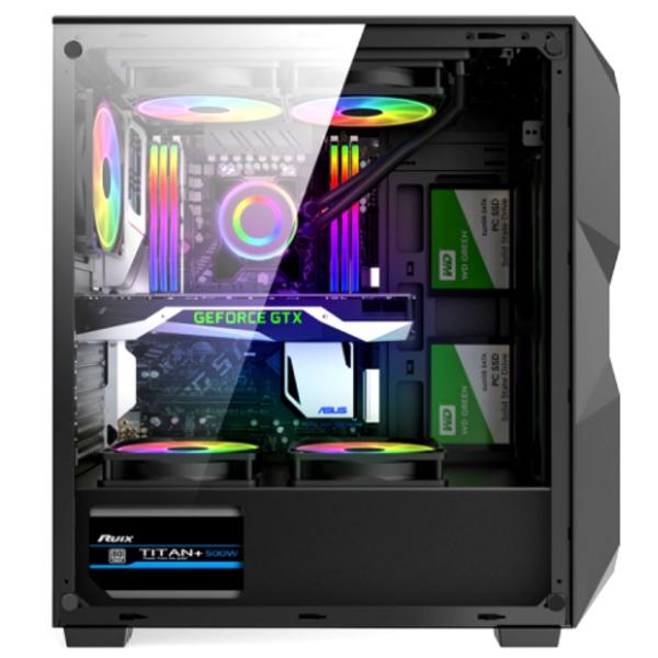 Imagem de Gabinete Gamer Lateral Vidro 3 Fans Frontais GB 1710 Hayom