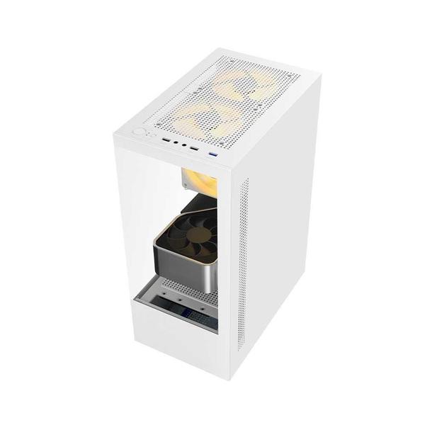 Gabinete Gamer Liketec Heydar Snow Sem Fan Micro Atx Branco 2087 Imagem de Gabinete Gamer Liketec Heydar Snow Sem Fan Micro Atx Branco 2087