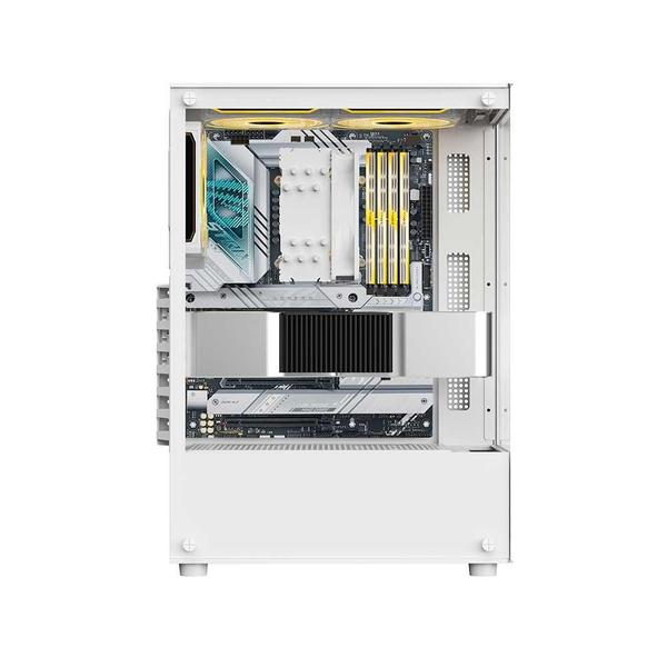 Imagem de Gabinete Gamer Liketec Heydar Snow Sem Fan Micro Atx Branco 2087