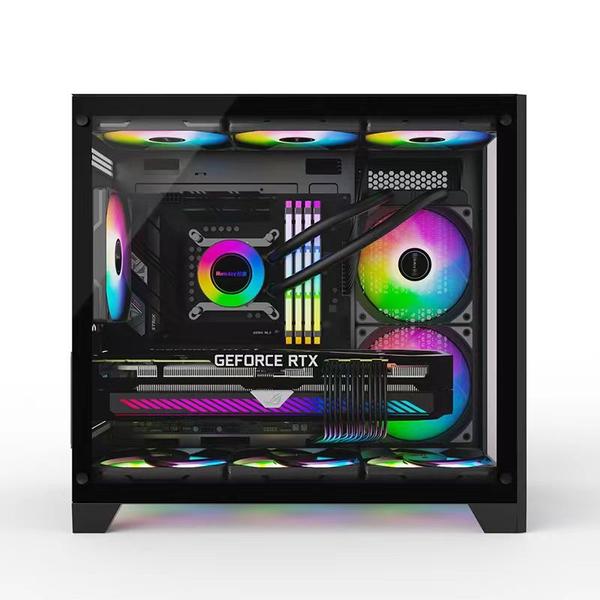 Imagem de Gabinete Gamer Liketec Kirra Black C/ 4x Fan Cooler Rgb