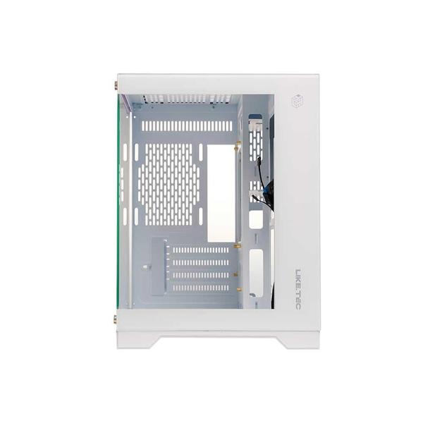 Imagem de Gabinete Gamer Liketec Mad Rock Snow Argb Com Fan Micro Atx Branco 2076