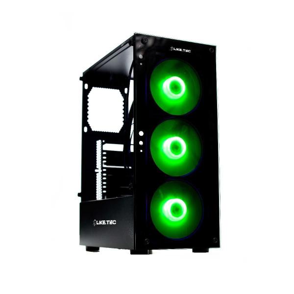 Imagem de Gabinete Gamer Liketec Matrix V2 Rainbow 3 Fans Mid Tower