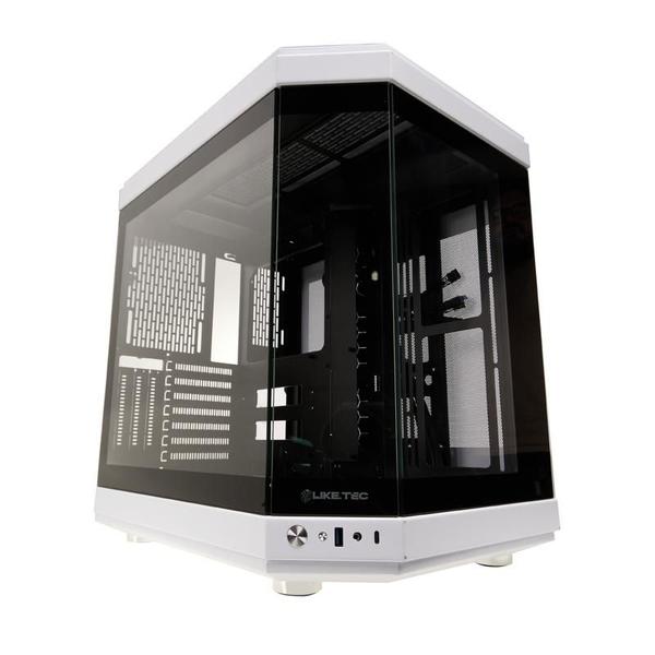 Imagem de Gabinete Gamer Liketec Unreal,1x USB 3.0, Branco e Preto