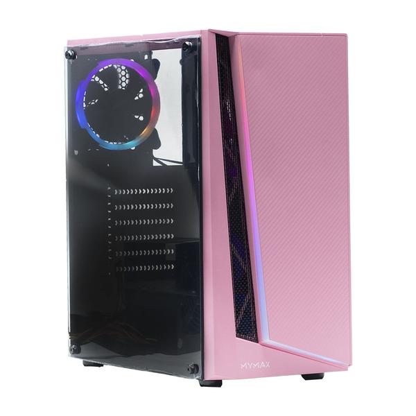 Imagem de Gabinete Gamer Lion USB 3.0 Rosa com 1 Cooler ARGB - MYMAX