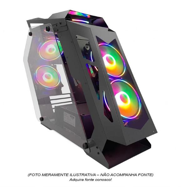 Imagem de Gabinete Gamer M-ATX HTLK6S23R6 C/ 06 Fans  S/ Fonte