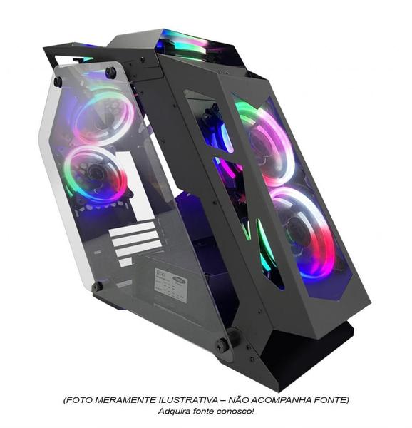 Imagem de Gabinete Gamer M-Atx Htlk6S23R6 Com 06 Fans S/ Fonte