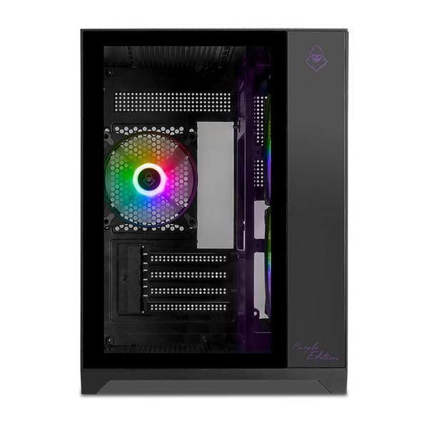 Gabinete Gamer Mancer CV100 Purple Edition, ARGB, Mid-Tower, Lateral De Vidro, Com 3 Fans, Preto, MCR-CV100-PEB Imagem de Gabinete Gamer Mancer CV100 Purple Edition, ARGB, Mid-Tower, Lateral De Vidro, Com 3 Fans, Preto, MCR-CV100-PEB