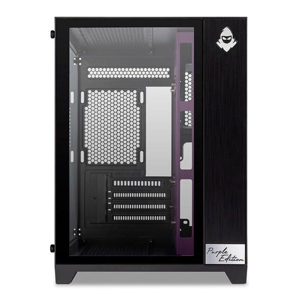 Gabinete Gamer Mancer CV300 Purple Edition, Mid-Tower, Lateral de Vidro, Preto e Roxo, MCR-CV300-PEBK Imagem de Gabinete Gamer Mancer CV300 Purple Edition, Mid-Tower, Lateral de Vidro, Preto e Roxo, MCR-CV300-PEBK
