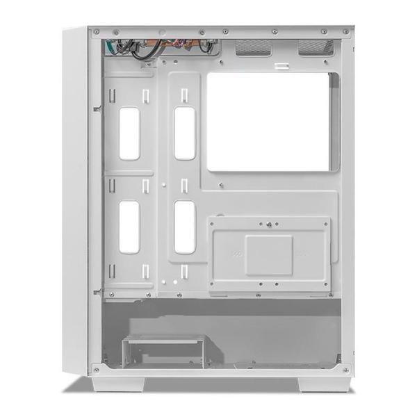 Gabinete Gamer Mancer Ward V2, RGB, Mid-Tower, Lateral De Vidro, Com 3 Fans, Branco, MCR-WRDV2-WH Imagem de Gabinete Gamer Mancer Ward V2, RGB, Mid-Tower, Lateral De Vidro, Com 3 Fans, Branco, MCR-WRDV2-WH