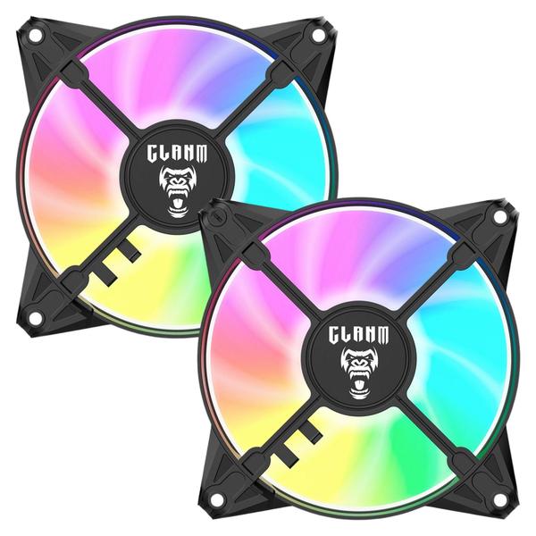 Imagem de Gabinete Gamer Megalon Clanm Suporta Até 5 Fans Cooler de CPU Vidro  Temperado Com Ótima Ventilação + 3 Unid Fans Rgb + Fonte Atom 400W ATX