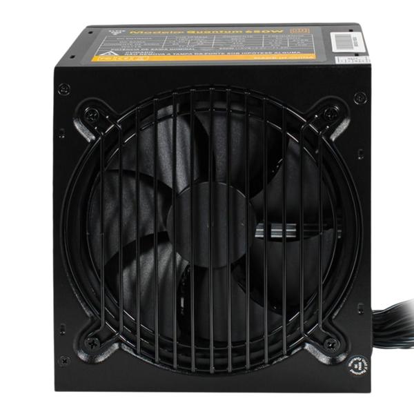 Imagem de Gabinete Gamer Megalon Clanm Suporta Water Cooler Com Vidro Temperado Ótima Ventilação + Fonte Quantum Silenciosa 650W ATX Bivolt