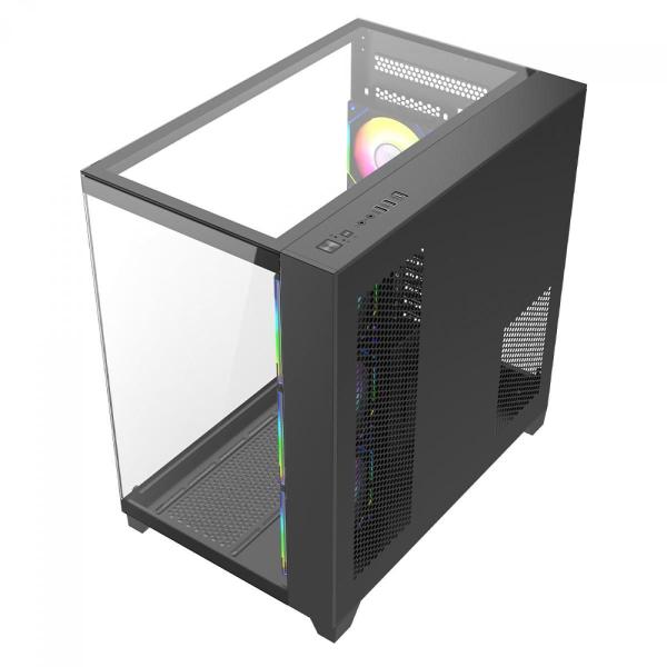 Imagem de Gabinete Gamer Mid Tower Atx Liketec Zeus Pro Glass Preto