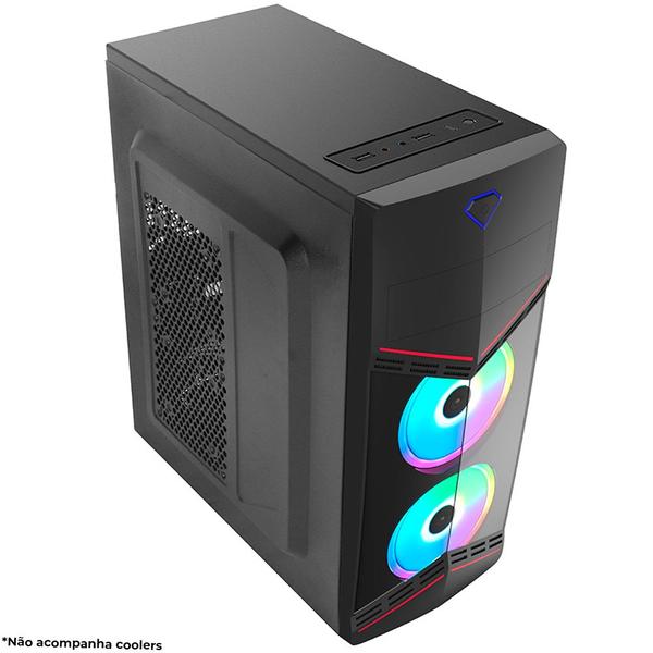 Imagem de Gabinete Gamer Mid Tower C3Tech MT-G90BK S/FTE - Preto