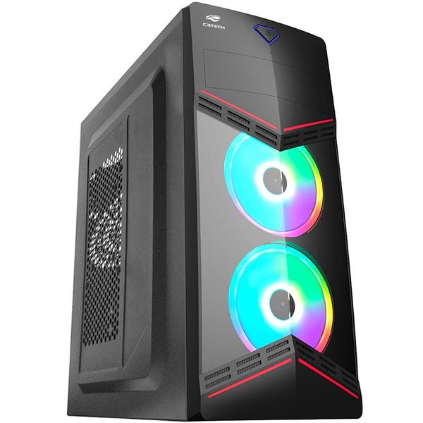 Imagem de Gabinete Gamer Mid Tower C3Tech MT-G90BK S/FTE - Preto