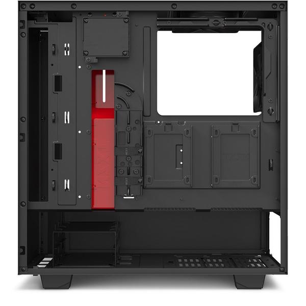 Imagem de Gabinete Gamer Mid Tower Lateral de Vidro NZXT H510i H510IBR Matte Black-Red